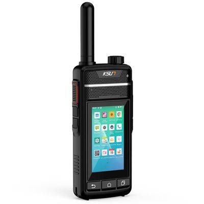 KSUN 4G Network Radio WiFi Walkie Talkie Long Range with Bluetooth GPS 3 Inch FHD Touchscreen Smart LTE/POC Two Way Radio Push-to-Talk NFC Android Mobile Radio w/Front & Rear Camera