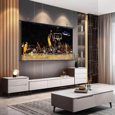 60inch Projector Screen Pull Down Widescreen, 72inch Manual Pull Down Projection Screens, 4:3 16:9 Portable Retractable Projector Screen Indoor Outdoor, Home Theater Office Education(4:3,60inch)