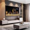 60inch Projector Screen Pull Down Widescreen, 72inch Manual Pull Down Projection Screens, 4:3 16:9 Portable Retractable Projector Screen Indoor Outdoor, Home Theater Office Education(4:3,60inch) view 1