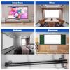60inch Projector Screen Pull Down Widescreen, 72inch Manual Pull Down Projection Screens, 4:3 16:9 Portable Retractable Projector Screen Indoor Outdoor, Home Theater Office Education(4:3,60inch) view 2