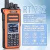 Radtel RT-752 10W Ham Radio, Handheld 500CH Air Band Receiver Walkie Talkie, Dual PTT, Copy Frequency, USB-C 2600mAh, Voice Record, Vibration Two Way Radios(Orange) view 2