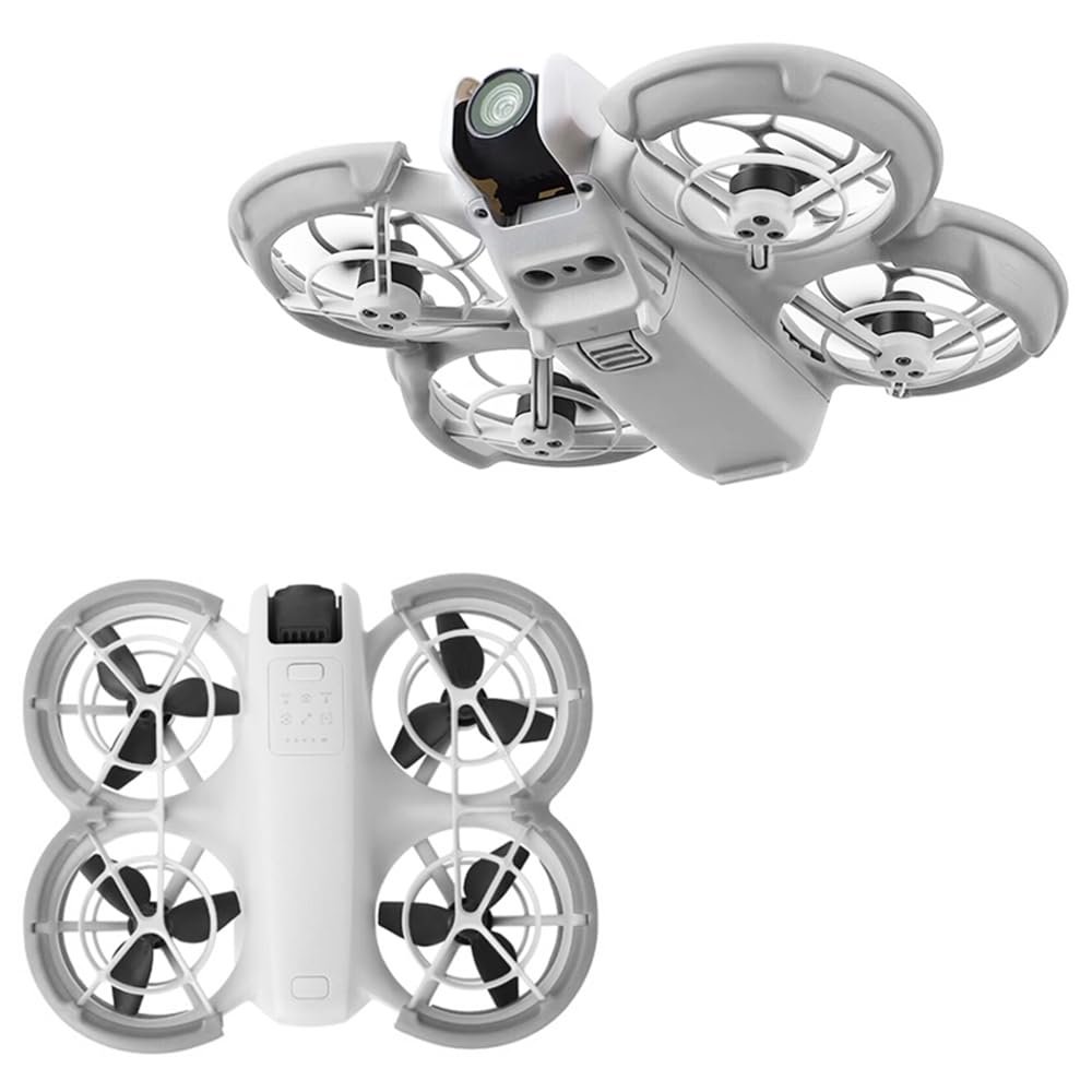 Propeller Guard Protector for DJI Neo, Drone Protective Bumper Ring Propellers Blades Anti-Collision TPU Prop Bumper Cover Bezel Guards (Gray)