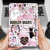 Kindle Insert | E Reader Bookish Insert for Clear Case | Booktok Stickers Case Insert | Spooky Season Book Gifts | Pink Spooky Halloween | Fall (Kindle 12th Gen PAPERWHITE and COLORSOFT 7") view 4
