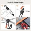 20Pcs Nearockle Silicone Cable Ties 3Inch Cord Organizer, Reusable Small Zip Ties Cable Organizer for Charging Cords Earphone Computer Wire, Office Desk Cable Management Travel Accessories(Black) view 4