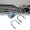 Antenna Mast Pipe Mount Stable Support Flexible Adjustment Aluminum Alloy Antenna Mast Bracket Mount for Roof Wall (Type 1) view 3