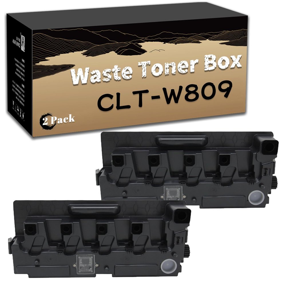 PSHYYQ Compatible Waste Toner Box Replacement for Samsung CLT-W809,for CLX-9301NA CLX-9201NA CLX-9201ND CLX-9251ND Printer 2 Pack