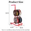 BXKCFYBSQ Wire Spool Rack,Multi-Spool Wire Rack Dispenser,Heavy Duty Spool Storage Holder,for Electrical Industrial Retail Use,330lbs Capacity(92x41x48cm) view 2