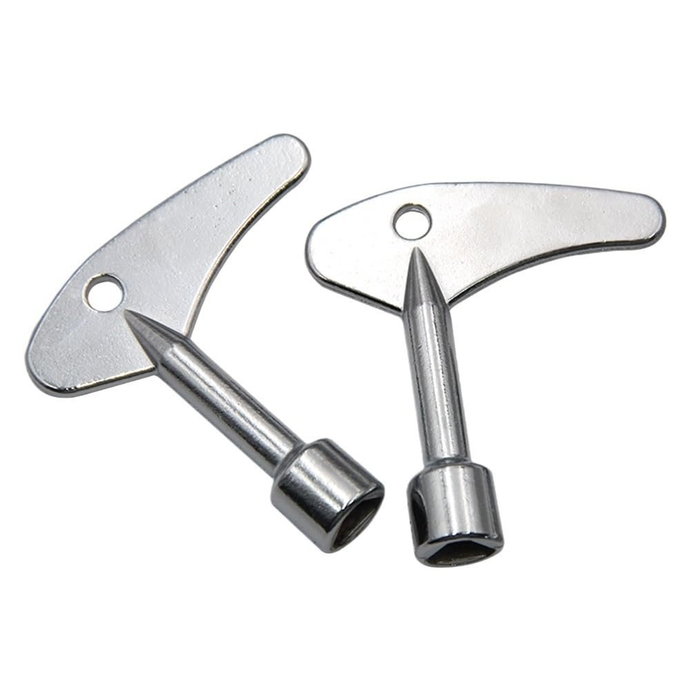 Cosyhat XLJP 2PCS/Set Silver Inner Triangle Key Wrench Household Elevator Water Meter Electric Control Cabinet Electric Meter Valve Universal Tool