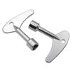 Cosyhat XLJP 2PCS/Set Silver Inner Triangle Key Wrench Household Elevator Water Meter Electric Control Cabinet Electric Meter Valve Universal Tool view 2