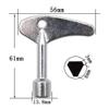 Cosyhat XLJP 2PCS/Set Silver Inner Triangle Key Wrench Household Elevator Water Meter Electric Control Cabinet Electric Meter Valve Universal Tool view 4