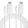 Zhpamax 2 Pack [MFi Certified] Lightning to HDMI Cable  HDMI Cable for iPhone to TV  Compatible with iPhone14, 13, 12, 11 to TV Output  Just Plug and Play 6.6FT view 1