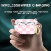 Compatible with AirPod Pro 2nd/1st Generation Case Cover with Key Chain,Full Protective Shockproof Wireless Headphone Case for Airpod Pro 2023/2022/2019(Pink Checkers) view 3