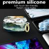 Compatible with AirPod Pro 2nd/1st Generation Case Cover with Key Chain,Full Protective Shockproof Wireless Headphone Case for Airpod Pro 2023/2022/2019(Green Golden Mountain Sunset) view 2