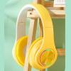 Sanpyl RGB Headset, Foldable Retractable Headphone with Breathing Light, 65H Playtime, with Microphone, HiFi Stereo, Deep Bass, for Travel, Study (Yellow) view 4