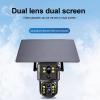 VBESTLIFE 8MP 4K Dual Lens Solar Security Camera Outdoor, Security Camera Outside with Color Night Vision, AI Human Detection, Real Time Alarm, 2 Way Audio view 3