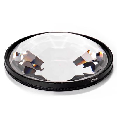 77mm Kaleidoscope Prism, Optical Glass with Wear, Interesting Effects for Photography, Observer Accessories for Novel Scenery