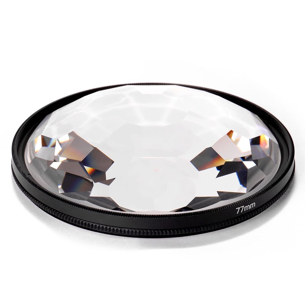 77mm Kaleidoscope Prism, Optical Glass with Wear, Interesting Effects for Photography, Observer Accessories for Novel Scenery