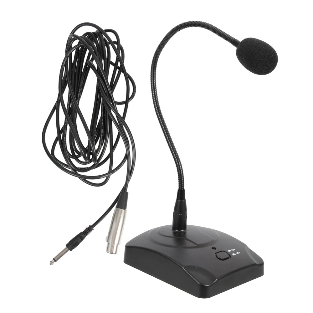 OFFSCH Gaming Microphone Condenser Desktop Computer Mic Gooseneck Microphone for Streaming Plug and Play Heart-Shape Pointing Mode