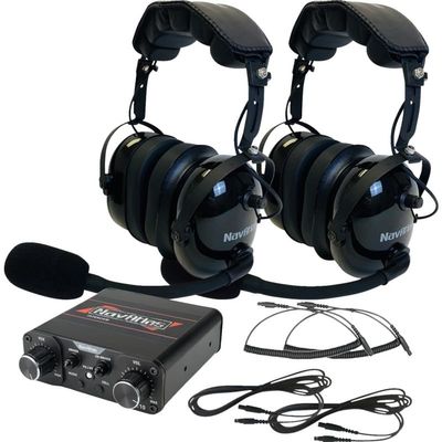 Navatlas NIO131PK Compact Intercom with Premium Over the Head Headset - Black