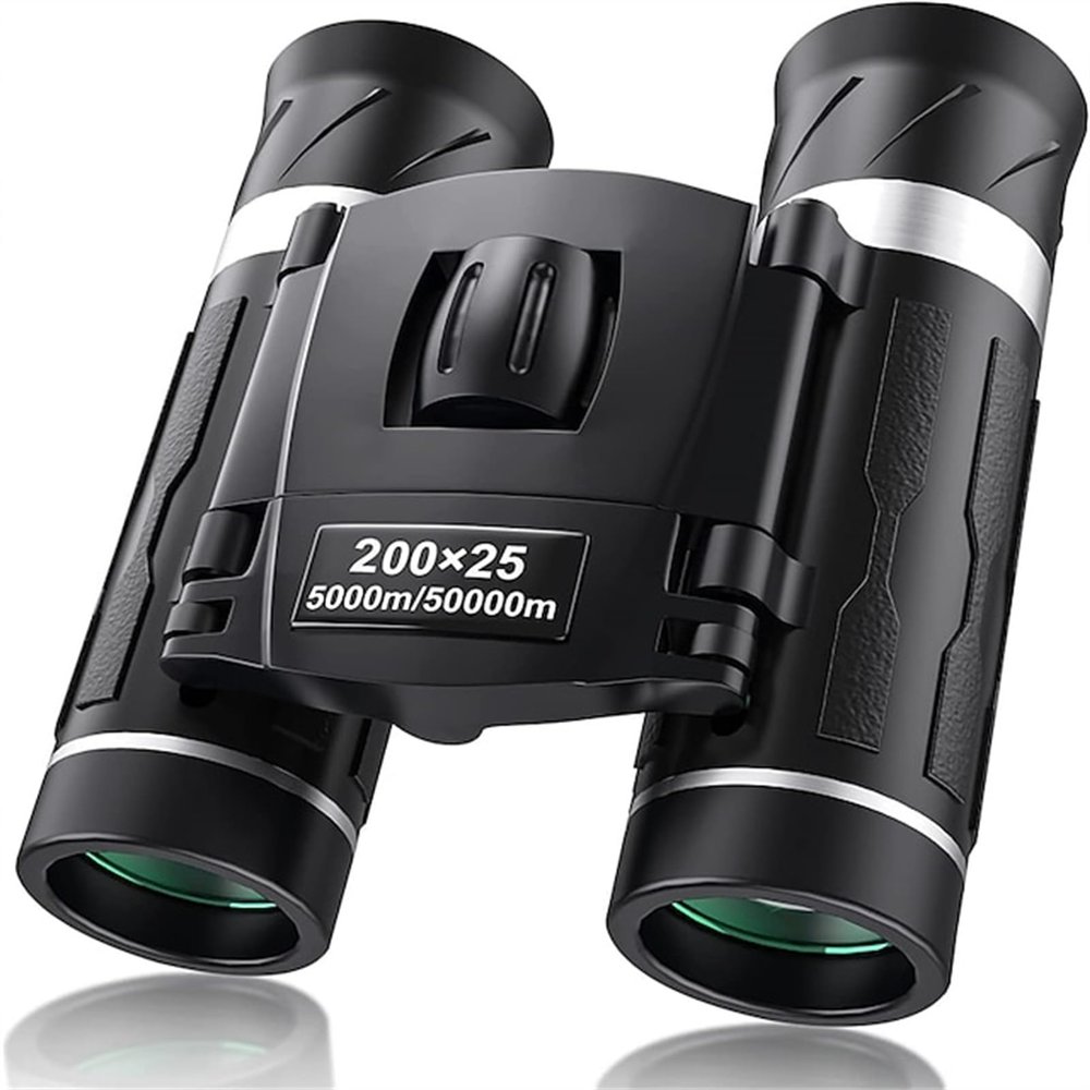 200x25 Compact Binoculars for Adults Kids High Powered Mini Pocket Binoculars Waterproof Small Binoculars for Bird Watching Hunting Traveling Sightseeing Concert Theater Opera