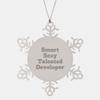 Funny Developer Gifts - Snowflake Ornament for Smart Sexy Talented Developers - Gifts from Coworkers to Friends - Christmas Unique Gifts view 1