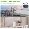 Rectangular Satellite Cable Extension, Fast Data Transfer Rectangular Satellite Replacement Cable Non Delay 1200Mpbs for Indoor Outdoor (75FT()) view 3