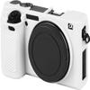 Camera Case for Sony Alpha A6700, Soft Silicone Protective Cover Housing Rubber Body Skin for Sony Alpha A6700 ILCE-6700 Digital SLR Camera Bag White view 1