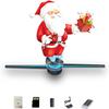 3DhologramFan,16.5in Holographic Fan Holographic Projector Supports WiFi Connection 234 HD LED Portable Design 42CM 3D Led Fan Display Contains 1500 Videos for Store, Bar, Events, Trade Shows, Parties view 1