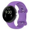 AISPORTS Compatible for Google Pixel Watch 3 45mm Band Silicone, Adjustable Soft Flexible Breathable Silicone Rubber Band Sport Wristband Bracelet Replacement Band for Google Pixel Watch 3 45mm view 1