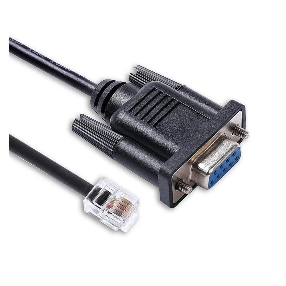 9 Pin D-Sub DB9 Female to RJ11 6P6C RS232 Serial Communication Cable forBTESF Series(1.8M)