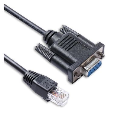 9Pin D-Sub DB9 Female RS232 Serial to RJ45 8P8C Communication Cable for MPP Inverter PC Communication(1.8M)