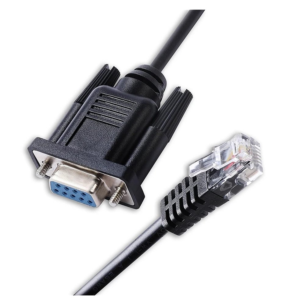 Lea-Hine Stepper Motor Servo Drive Console Serial Communication Tuning Cable 9 Pin DB9 Female to RJ11 6P6C Serial Tuning Cable Material: PVC(1m)