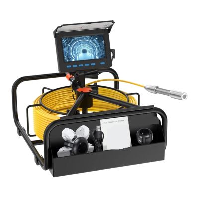 SLGGPJBU Drain Inspection Camera Pipe Inspection Camera Sewer Drain Industrial Endoscope IP68 8500MHA 10/20/30/50M