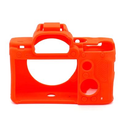 Camera Case for Sony A9ii A9 II, Soft Silicone Protective Cover Housing Rubber Body Skin for Sony Alpha ILCE-9M2/ Alpha 9 II / A92 Digital SLR Camera Bag Orange