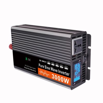 BAIYITONGDA 3000W DC 12V/24V/48V/60V Pure Sine Wave Inverter Charger Split Phase DC Input AC Output 120V/240V Low Frequency Solar Power Inverter Converter,24v to 110v