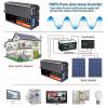 BAIYITONGDA 3000W DC 12V/24V/48V/60V Pure Sine Wave Inverter Charger Split Phase DC Input AC Output 120V/240V Low Frequency Solar Power Inverter Converter,24v to 110v view 3