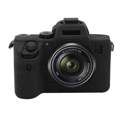 Camera Case for Sony A7R5/A7R V/Alpha 7R V/A7RV/A7R 5/A7RM5, Soft Silicone Protective Cover Housing Rubber Body Skin for Sony Alpha A7RV A7R5 Digital SLR Camera Bag Black