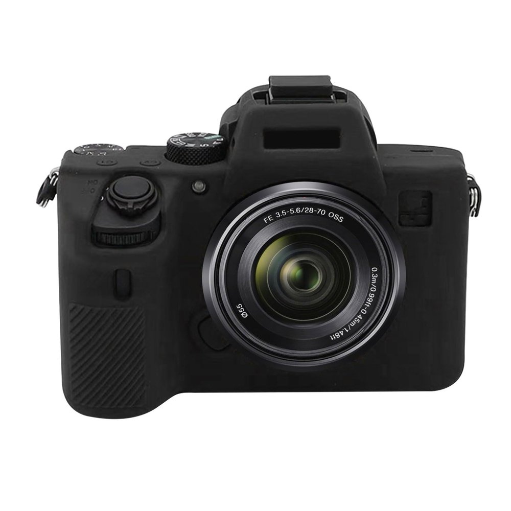 Camera Case for Sony A7R5/A7R V/Alpha 7R V/A7RV/A7R 5/A7RM5, Soft Silicone Protective Cover Housing Rubber Body Skin for Sony Alpha A7RV A7R5 Digital SLR Camera Bag Black