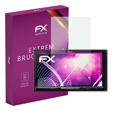 atFoliX Plastic Glass Protective Film compatible with Pioneer Avic-W8400NEX, 9H Hybrid-Glass FX Screen Protector