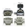 BHUPWZE Heavy Duty Connector He-06-5-6 6 Core Pins High Base with Protective Cover Aviation Industry Waterproof Plug Socket 500V 16A(6 core top Outgoing) view 2