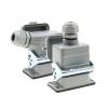 BHUPWZE Heavy Duty Connector He-06-5-6 6 Core Pins High Base with Protective Cover Aviation Industry Waterproof Plug Socket 500V 16A(6 core top Outgoing) view 3