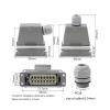 BHUPWZE HDC-HA-10/16 Small Heavy Duty Connector Aviation Waterproof Plug Socket 250V 16A(16 core top line) view 4