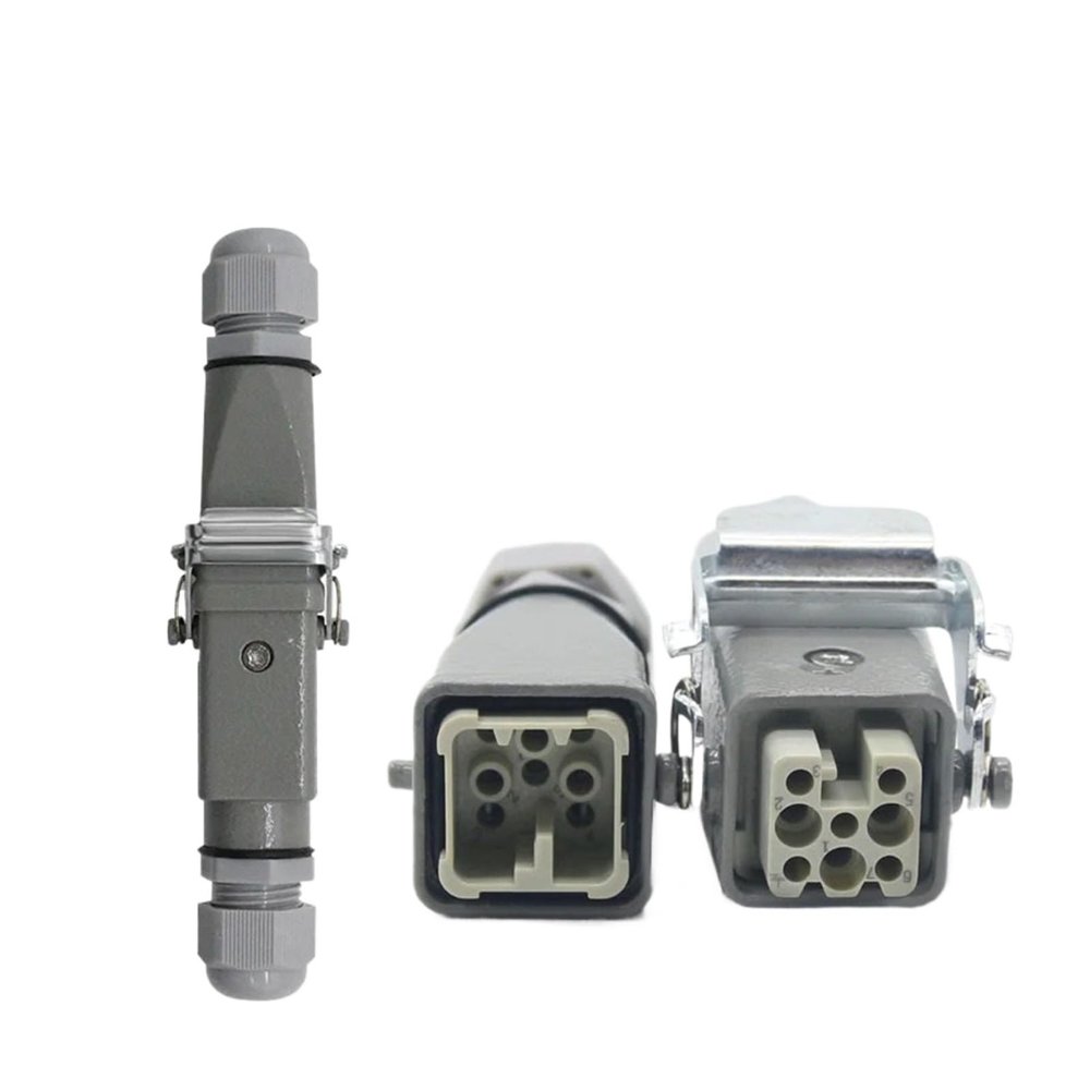 BHUPWZE Heavy-Duty Connector 8(7 + 1) 16A 500V HA-004-6 is Connect The Cold Pressure Heat Channel Flow