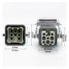 BHUPWZE Heavy-Duty Connector 8(7 + 1) 16A 500V HA-004-6 is Connect The Cold Pressure Heat Channel Flow view 3