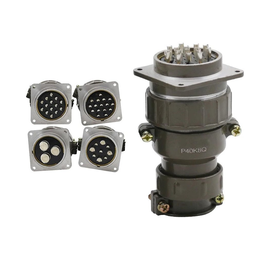 BHUPWZE Aviation Plug Socket Round Connector P40 Series 3.9.14.16core Diameter 40MM(3 core)