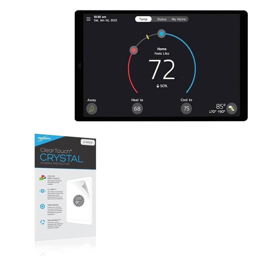 BoxWave Screen Protector Compatible with Lennox S40 - ClearTouch Crystal (2-Pack), HD Film Skin - Shields from Scratches