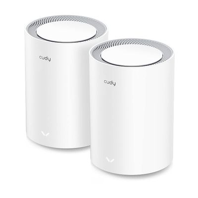 Cudy WiFi 6 Mesh Router AX3000, 2.5G Port, Whole Home Mesh WiFi System, Dual Band 3000Mbps, Connect 200+ Devices, App Control & Parental Control, VPN Router for Gaming, Streaming & Smart Home, 2-Pack