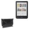 BoxWave Case Compatible with Kobo Clara Colour - Elite Leather Messenger Pouch, Synthetic Leather Cover Case Envelope Design - Jet Black view 1