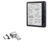 BoxWave Adapter Compatible with Kobo Libra Colour - MagnetoSnap PD Angle Adapter, Magnetic Charging Connector Device Saver - Metallic Silver view 1