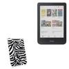 BoxWave Case Compatible with Kobo Clara Colour - Zebra Plush SlipSuit, Animal Print Padded Soft Sleeve view 1